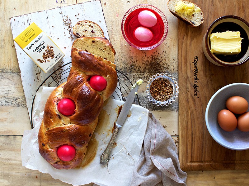 EASTER FEASTER PART 2: CARAWAY AND CRANBERRY TSOUREKI 